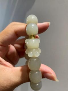 🐻和田玉手串+小熊配件,超值福利!